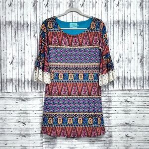 Judith March Aztec Print Dress